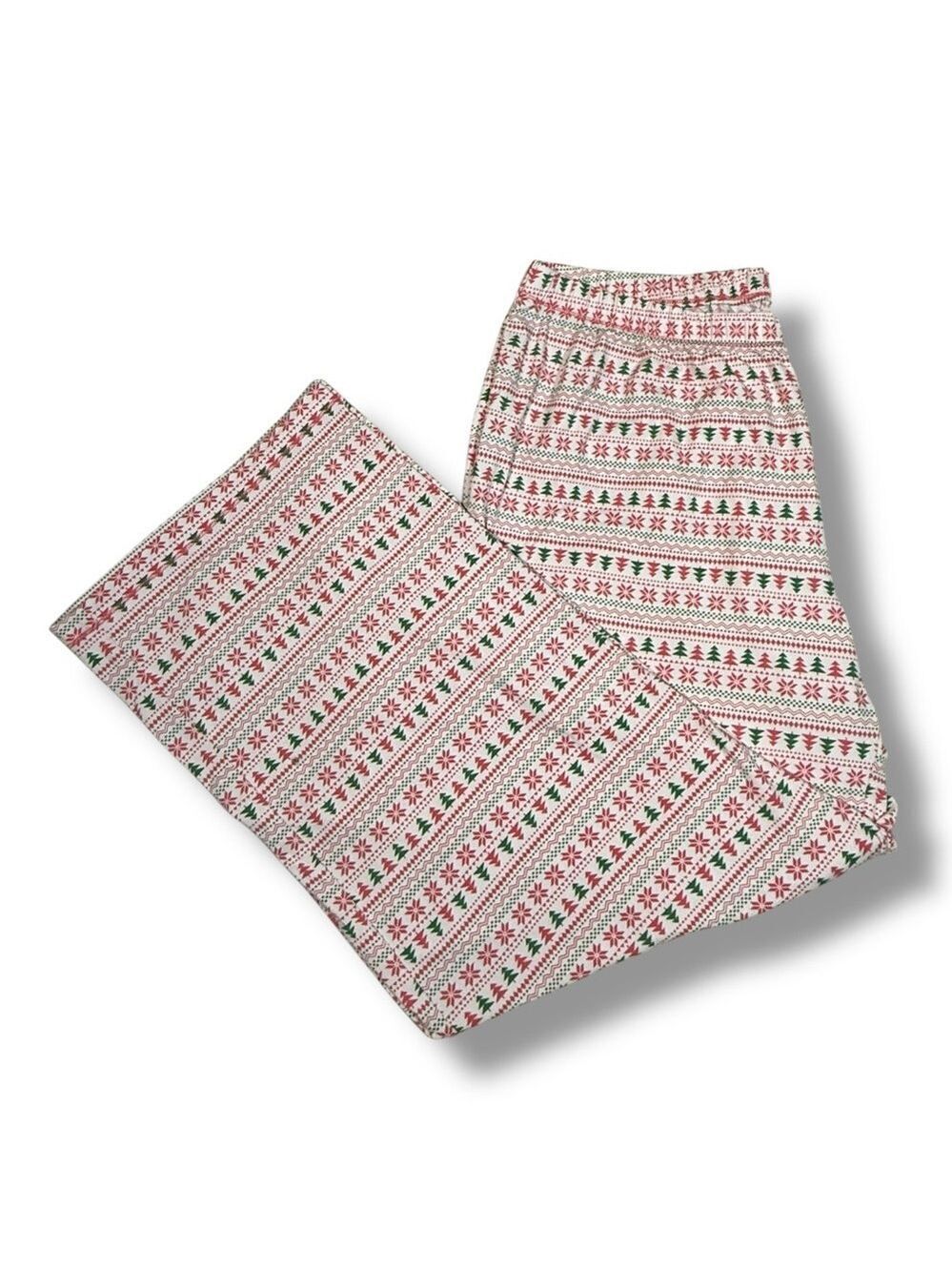 New Directions Women’s Holiday Pajama Pants Pink Green Size XL